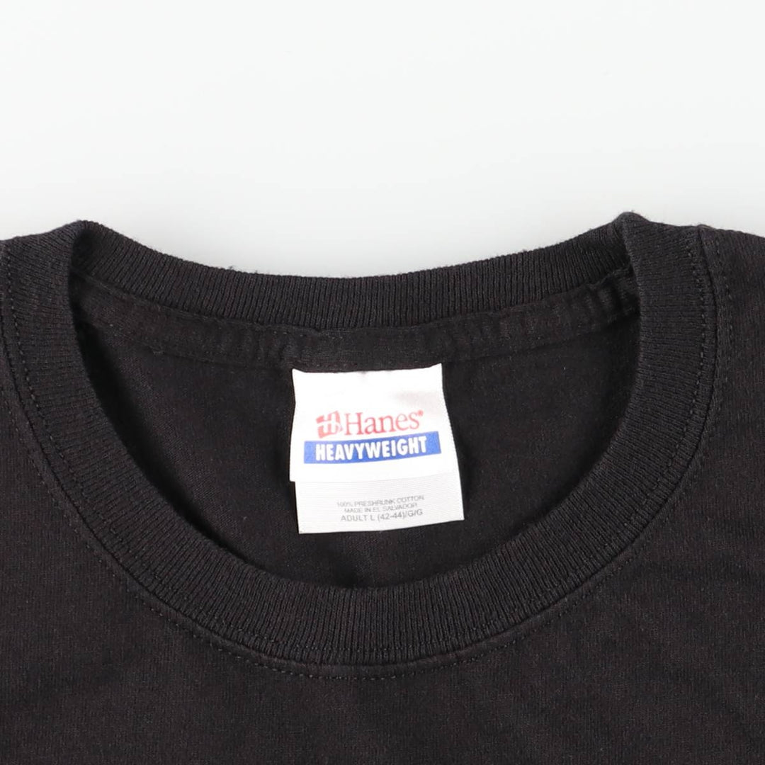 Hanes Aventura Band T-Shirt (Men's Size L) cotton black type Vintage Second Hand