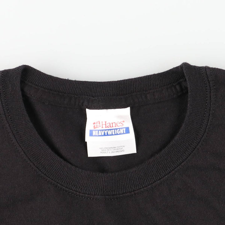 Hanes Aventura Band T-Shirt (Men's Size L) cotton black type Vintage Second Hand
