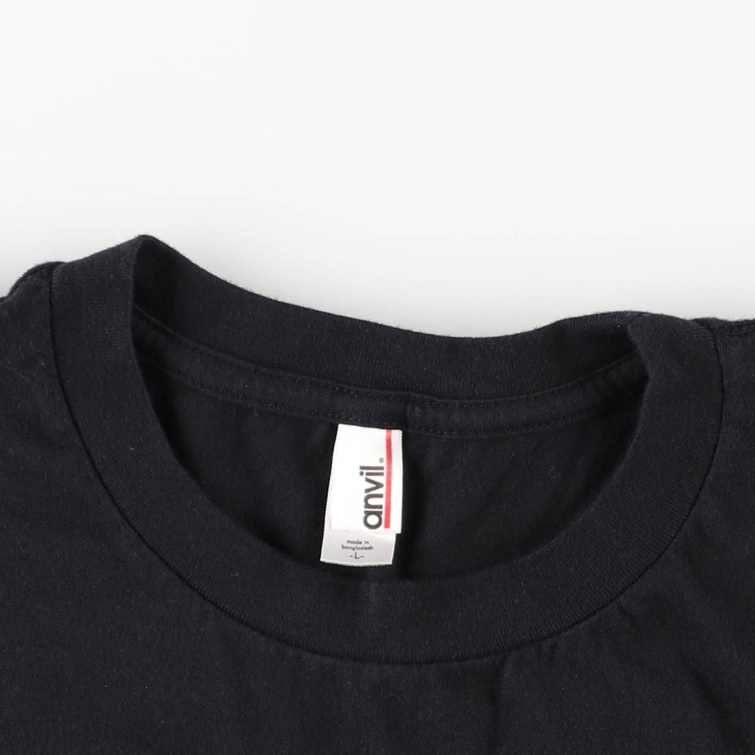 Anvil Aventura Band T-shirt, Men's Size L (approx.) cotton black type Vintage Second Hand