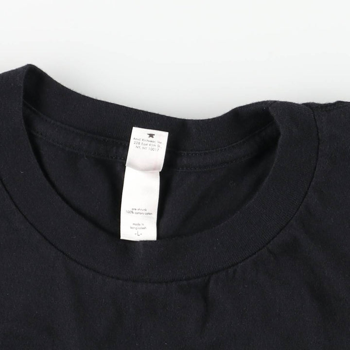 Anvil Aventura Band T-shirt, Men's Size L (approx.) cotton black type Vintage Second Hand