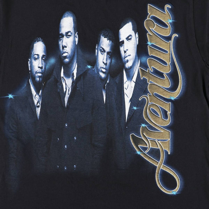 Anvil Aventura Band T-shirt, Men's Size L (approx.) cotton black type Vintage Second Hand