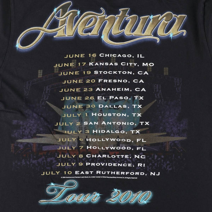 Anvil Aventura Band T-shirt, Men's Size L (approx.) cotton black type Vintage Second Hand