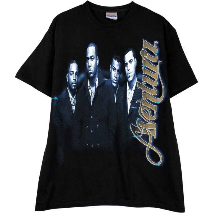 Hanes Aventura Band T-Shirt (Men's Size L) cotton black type Vintage Second Hand