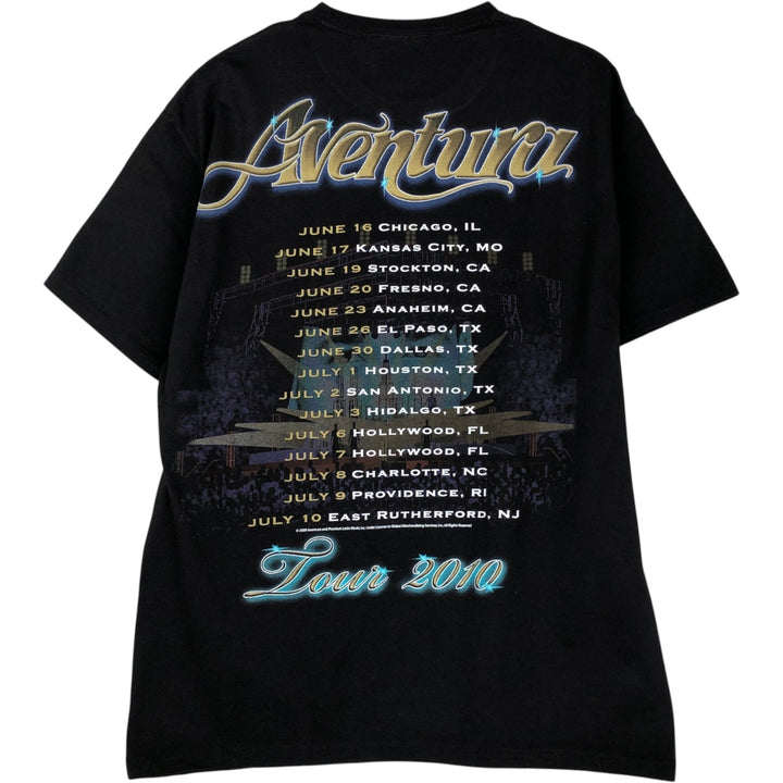 Hanes Aventura Band T-Shirt (Men's Size L) cotton black type Vintage Second Hand