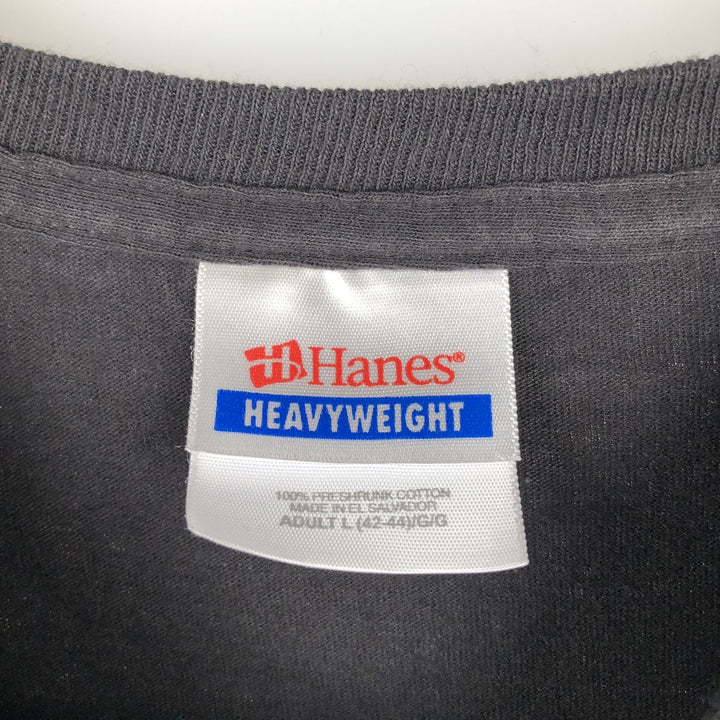 Hanes Aventura Band T-Shirt (Men's Size L) cotton black type Vintage Second Hand