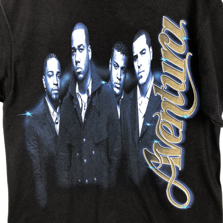 Hanes Aventura Band T-Shirt (Men's Size L) cotton black type Vintage Second Hand