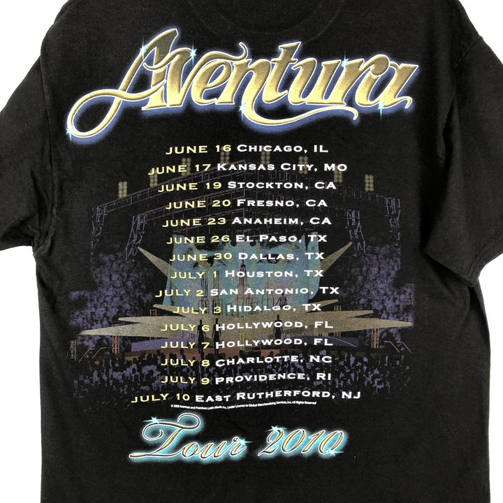 Hanes Aventura Band T-Shirt (Men's Size L) cotton black type Vintage Second Hand