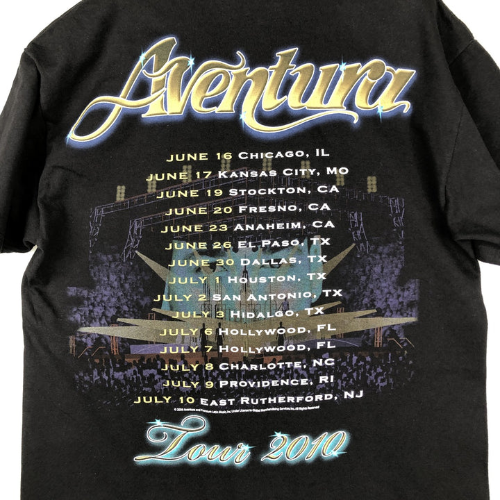 Hanes Aventura Band T-Shirt (Men's Size L) cotton black type Vintage Second Hand