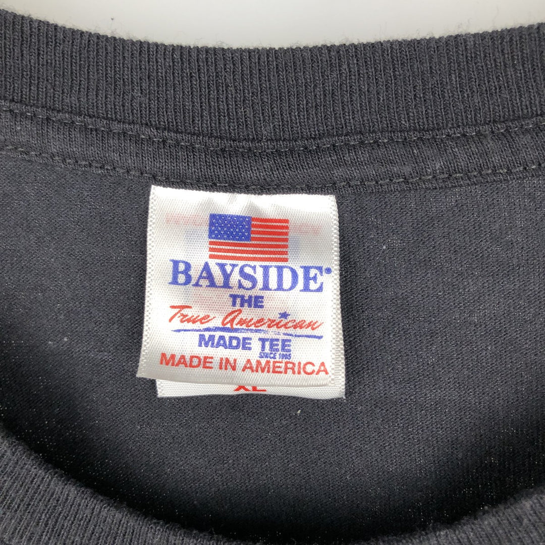 BAYSIDE Trace Adkins Band T-Shirt, Made in USA, Men's XL equivalent. cotton black type Vintage Second Hand