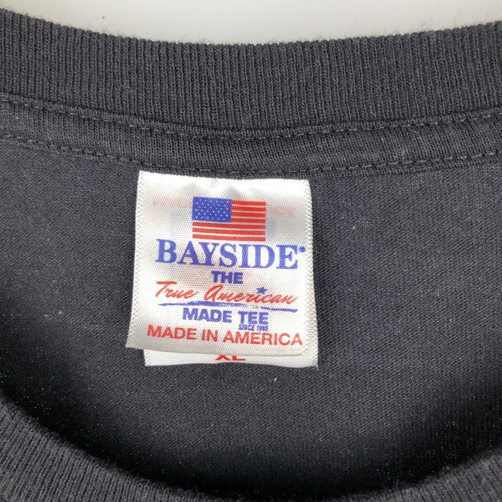 BAYSIDE Trace Adkins Band T-Shirt, Made in USA, Men's XL equivalent. cotton black type Vintage Second Hand