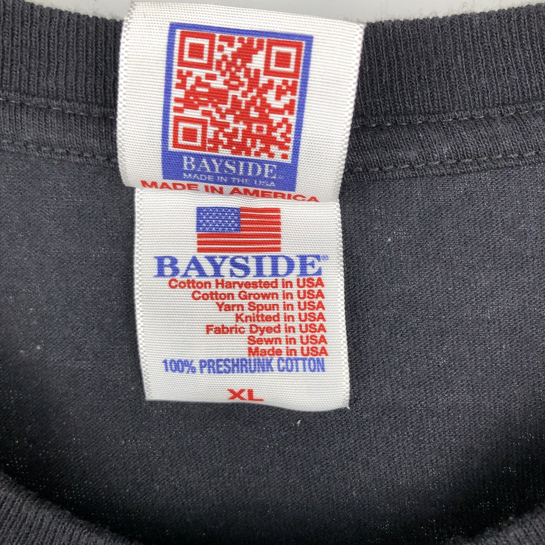 BAYSIDE Trace Adkins Band T-Shirt, Made in USA, Men's XL equivalent. cotton black type Vintage Second Hand