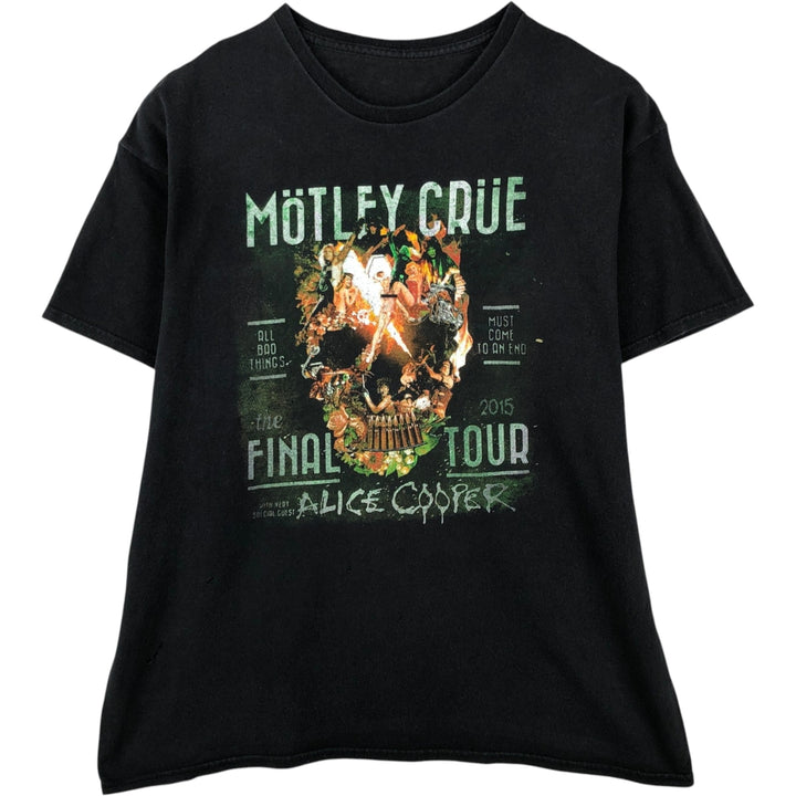 MOTLEY CRUE band t-shirt, men's size XL (approx.) unclear black type Vintage Second Hand