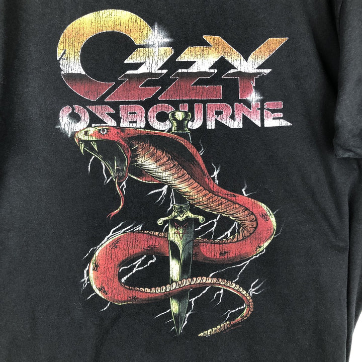 Gildan Ozzy Osbourne Band T-shirt (Men's size L) cotton black type Vintage Second Hand