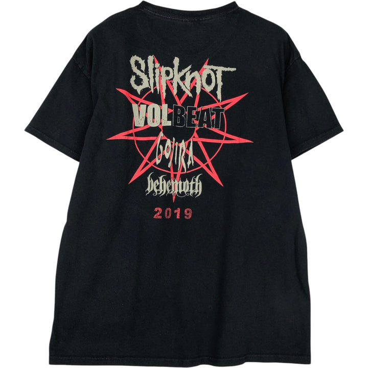 Gildan Slipknot Band T-Shirt (Men's Size L) cotton black type Vintage Second Hand