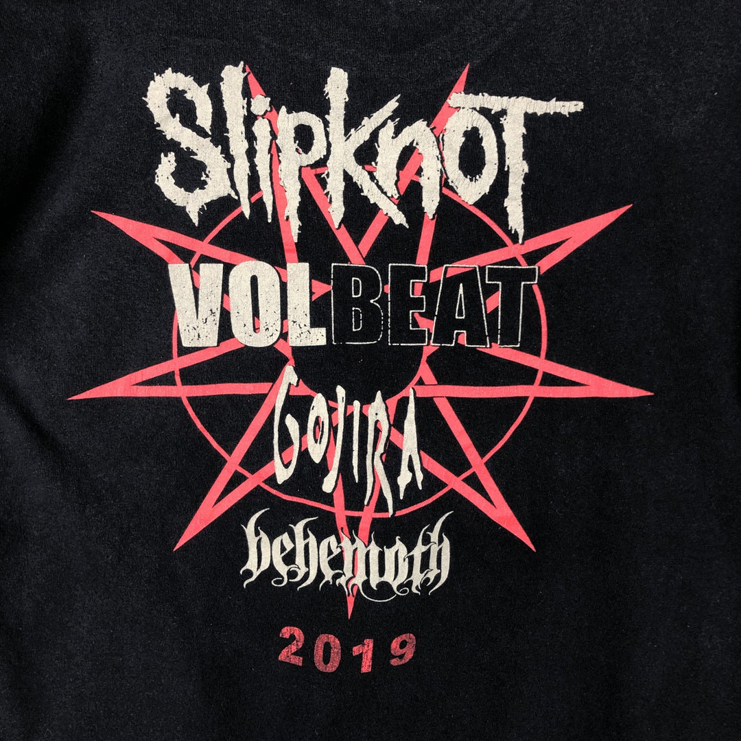 Gildan Slipknot Band T-Shirt (Men's Size L) cotton black type Vintage Second Hand