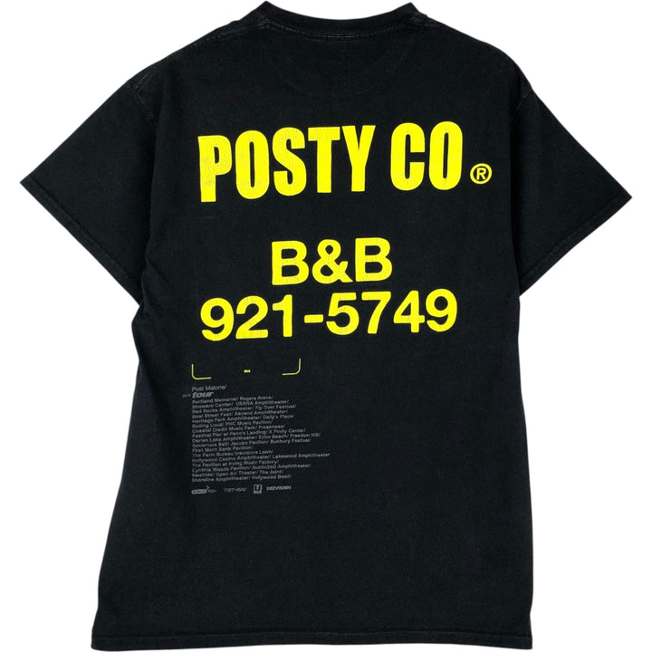 Post Malone Wrap T-Shirt (Men's Size M) cotton black type Vintage Second Hand