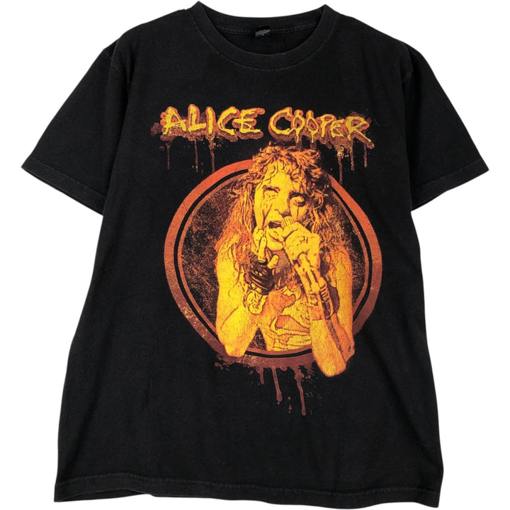 TULTEX ALICE COOPER Band T-shirt (Men's size M equivalent) cotton black type Vintage Second Hand