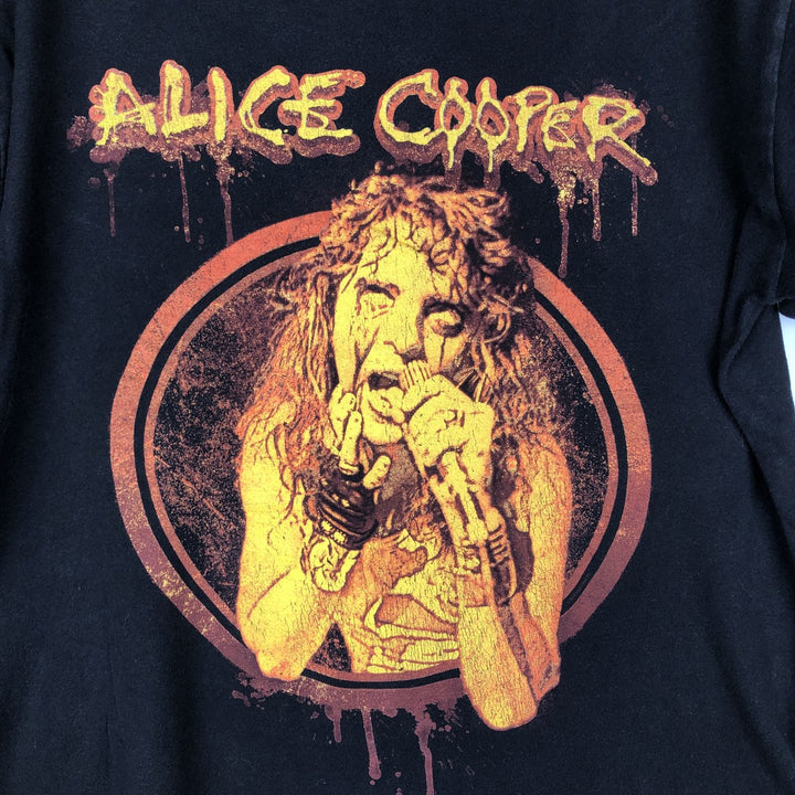 TULTEX ALICE COOPER Band T-shirt (Men's size M equivalent) cotton black type Vintage Second Hand