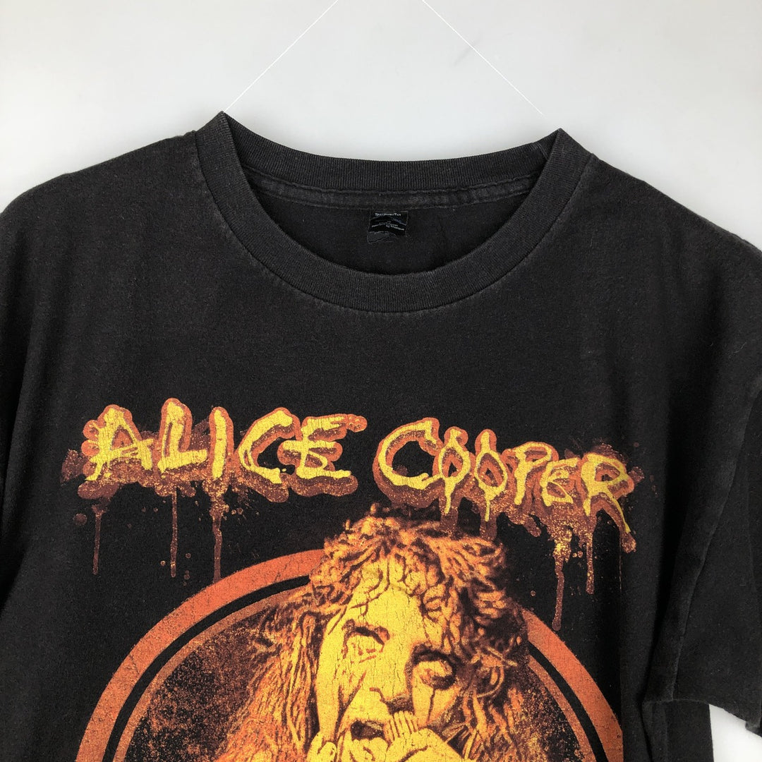 TULTEX ALICE COOPER Band T-shirt (Men's size M equivalent) cotton black type Vintage Second Hand