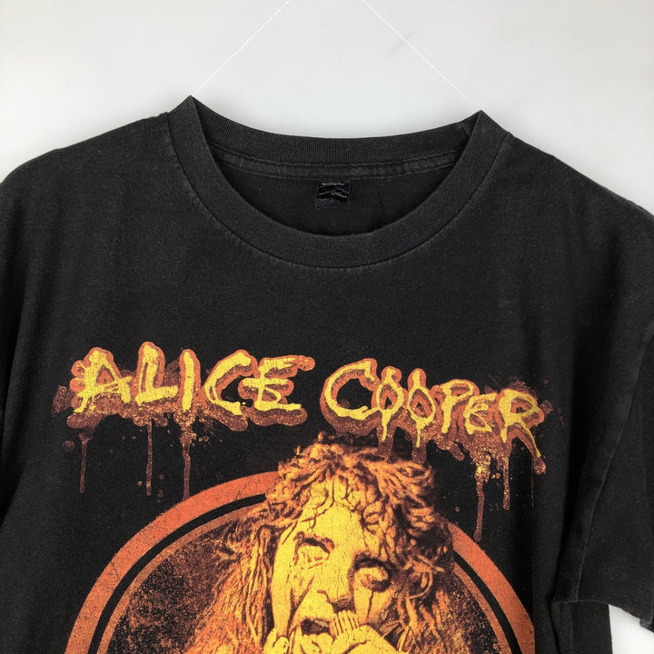 TULTEX ALICE COOPER Band T-shirt (Men's size M equivalent) cotton black type Vintage Second Hand