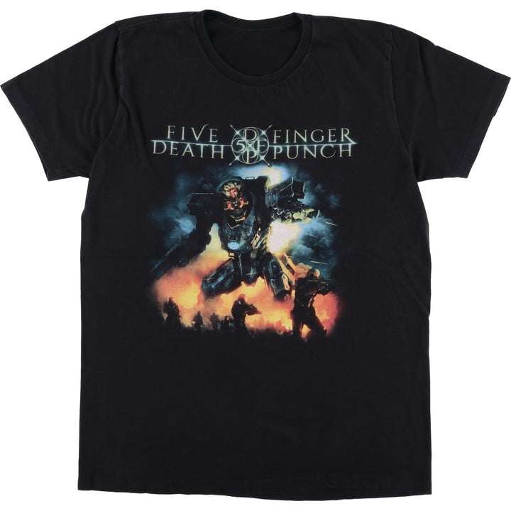 FIVE FINGER DEATH PUNCH Band T-Shirt, Men's XL unclear black type Vintage Second Hand
