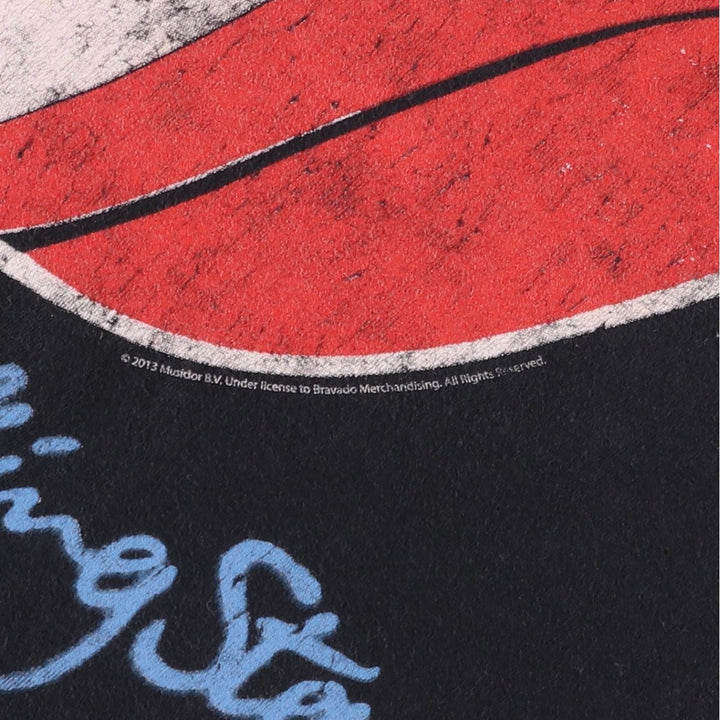 The Rolling Stones Band T-shirt, Men's XL cotton black type Vintage Second Hand