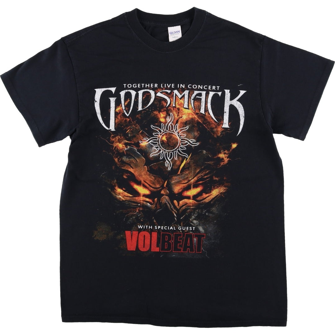 Gildan GOD SMACK Band T-shirt, Men's Size M (approx.) cotton black type Vintage Second Hand