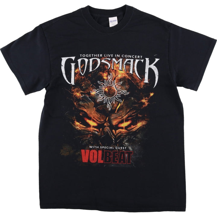 Gildan GOD SMACK Band T-shirt, Men's Size M (approx.) cotton black type Vintage Second Hand