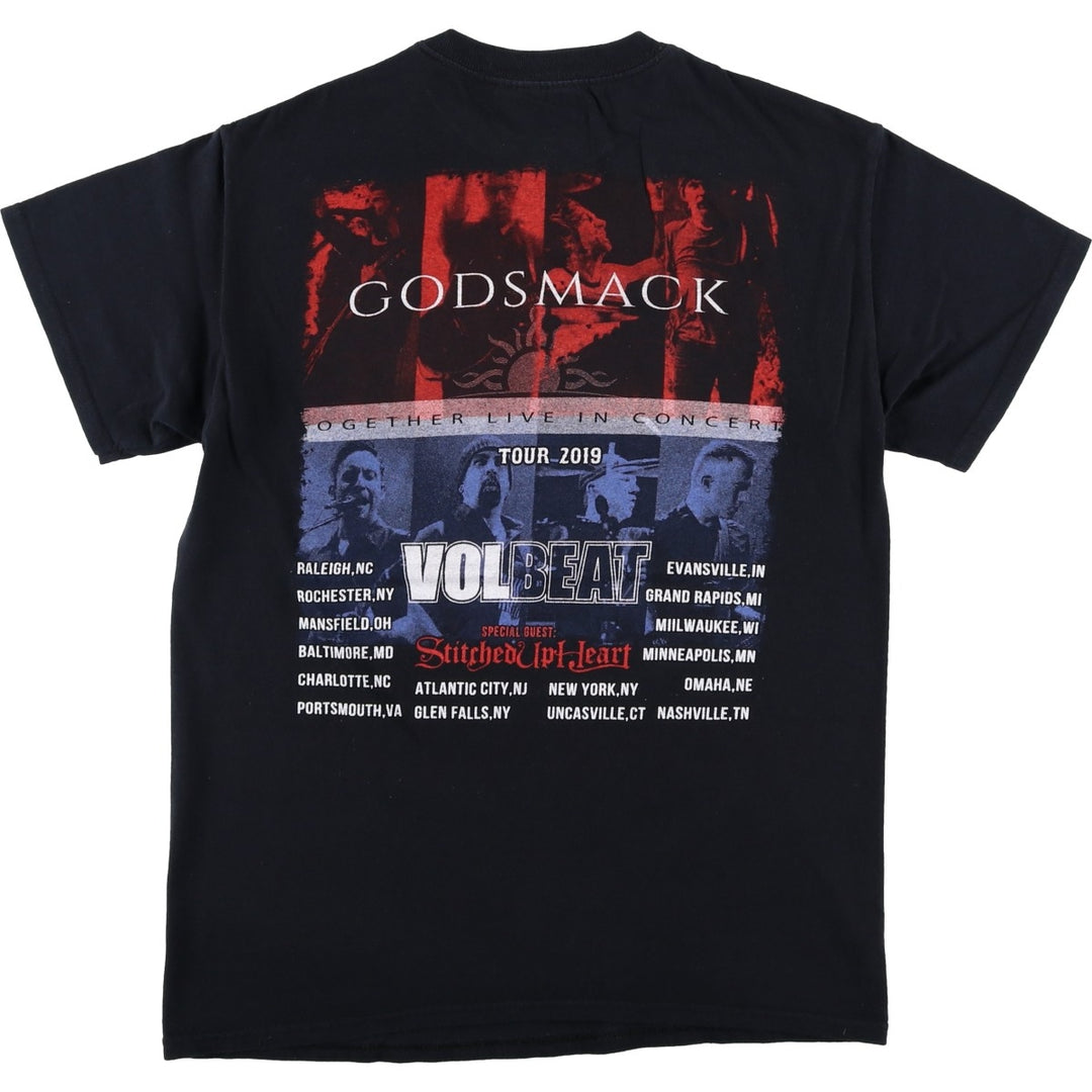 Gildan GOD SMACK Band T-shirt, Men's Size M (approx.) cotton black type Vintage Second Hand