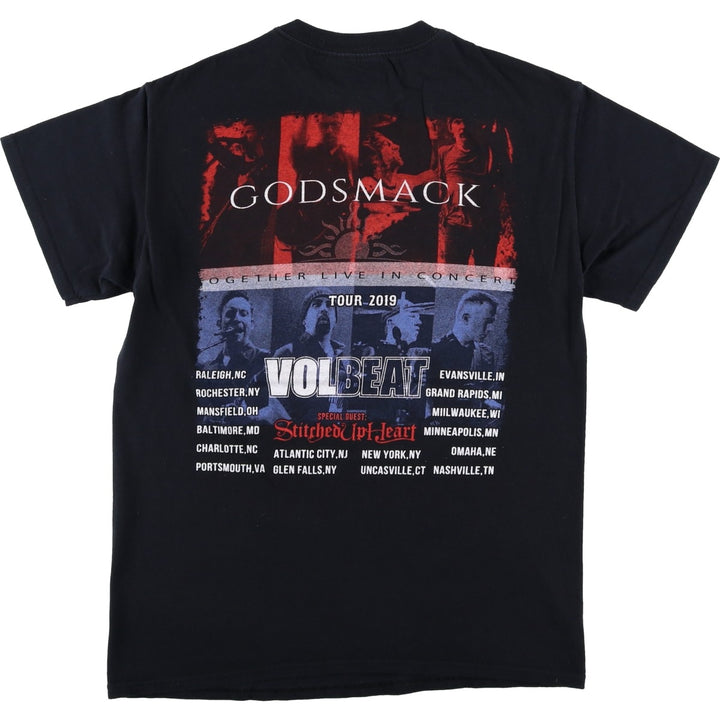 Gildan GOD SMACK Band T-shirt, Men's Size M (approx.) cotton black type Vintage Second Hand