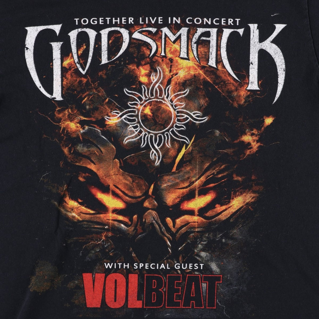 Gildan GOD SMACK Band T-shirt, Men's Size M (approx.) cotton black type Vintage Second Hand