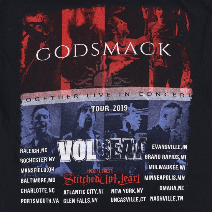 Gildan GOD SMACK Band T-shirt, Men's Size M (approx.) cotton black type Vintage Second Hand
