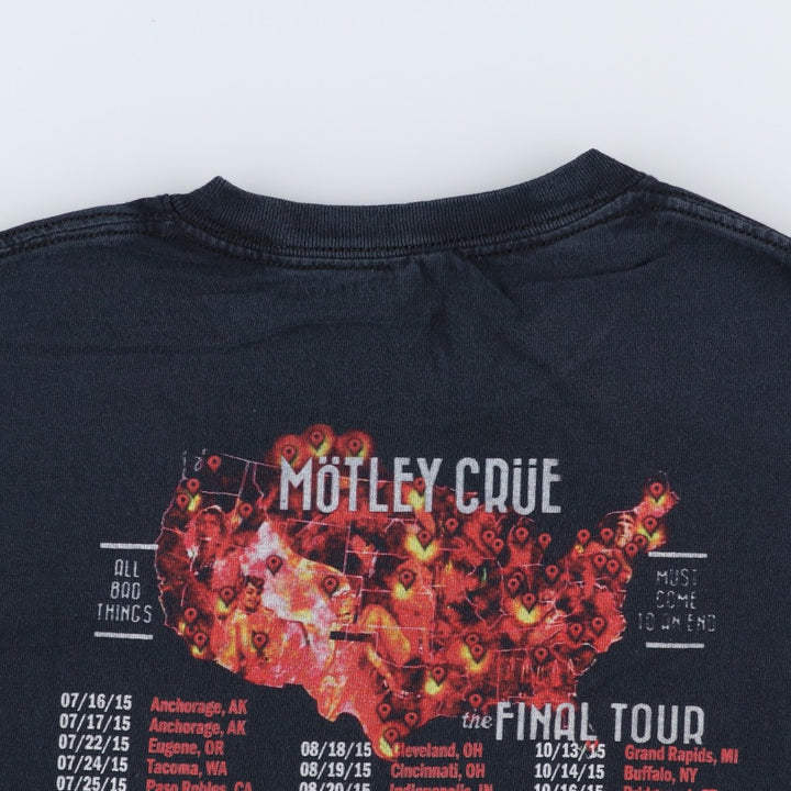 Mötley Crüe band t-shirt, men's size XL. unclear black type Vintage Second Hand