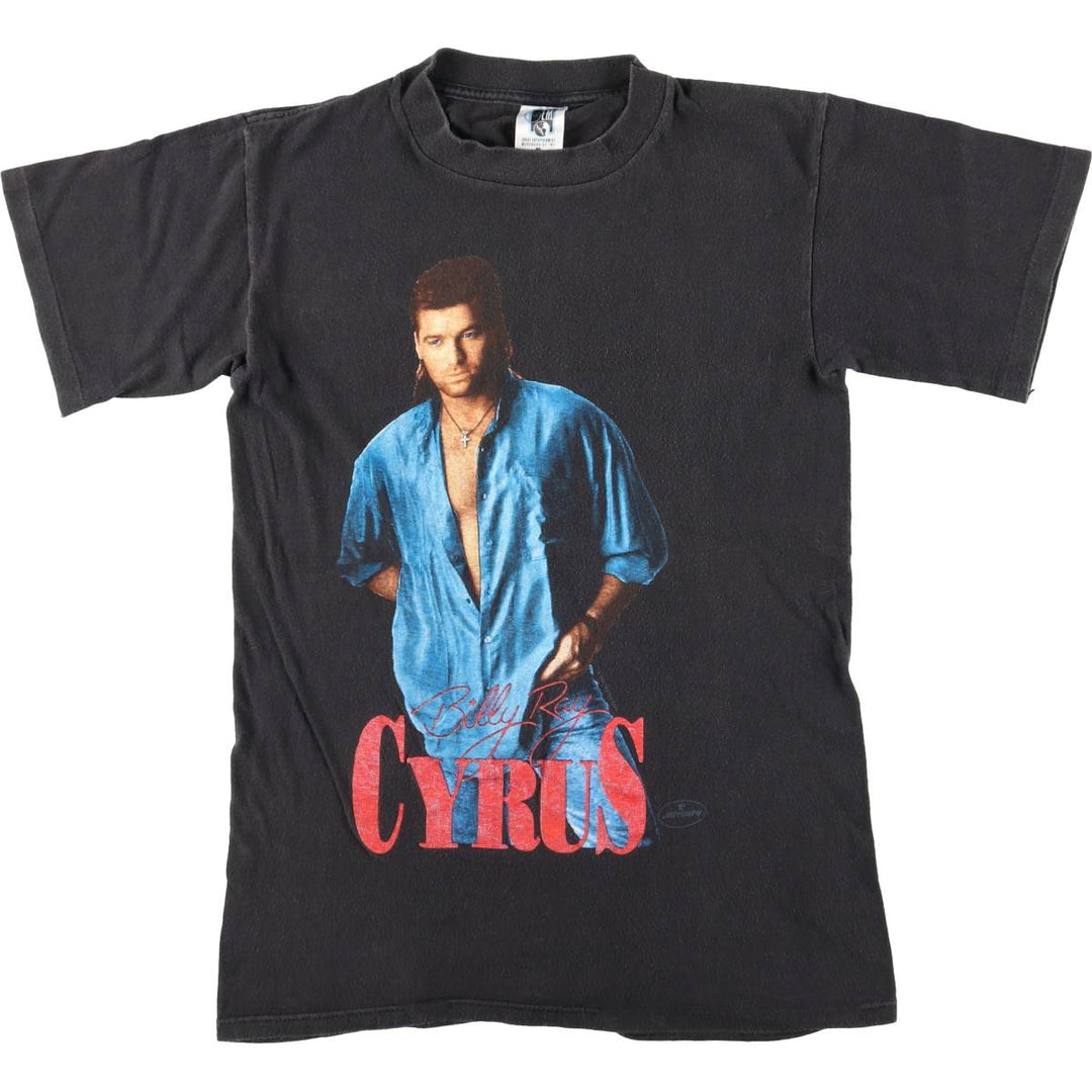 GEM BILLY RAY CYRUS Billy Ray Cyrus Band T-shirt, Made in USA, Men's Size M cotton black type Vintage Second Hand