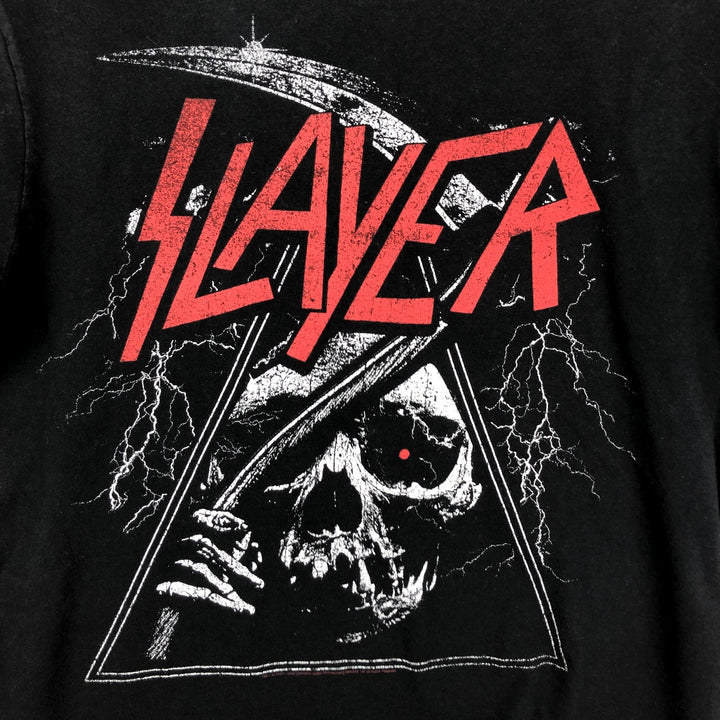 Bay Island Sportswear SLAYER Band T-Shirt (Men's Size L) cotton black type Vintage Second Hand