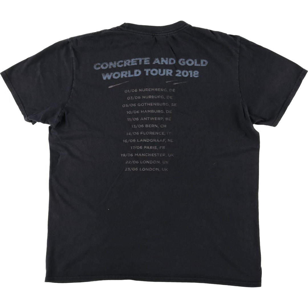 Gildan Foo Fighters Band T-shirt, Men's L size cotton black type Vintage Second Hand
