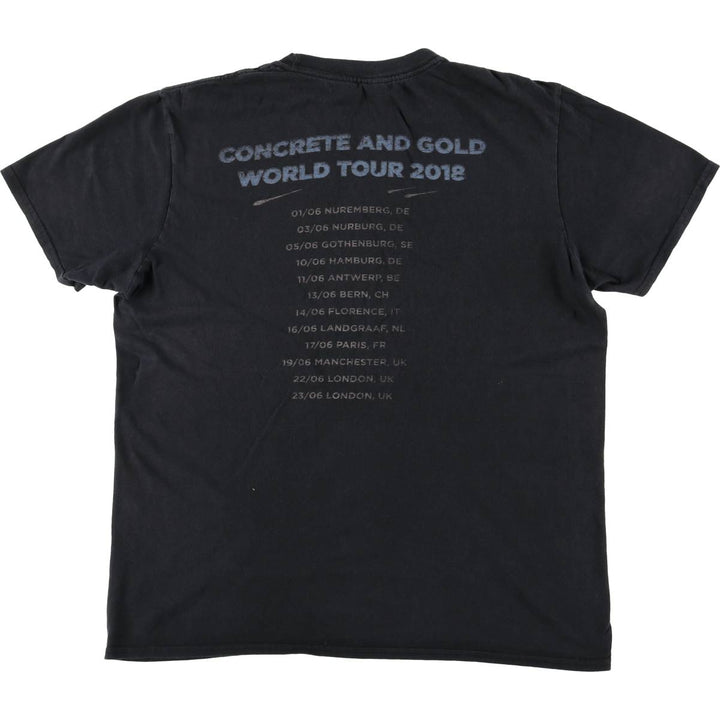 Gildan Foo Fighters Band T-shirt, Men's L size cotton black type Vintage Second Hand
