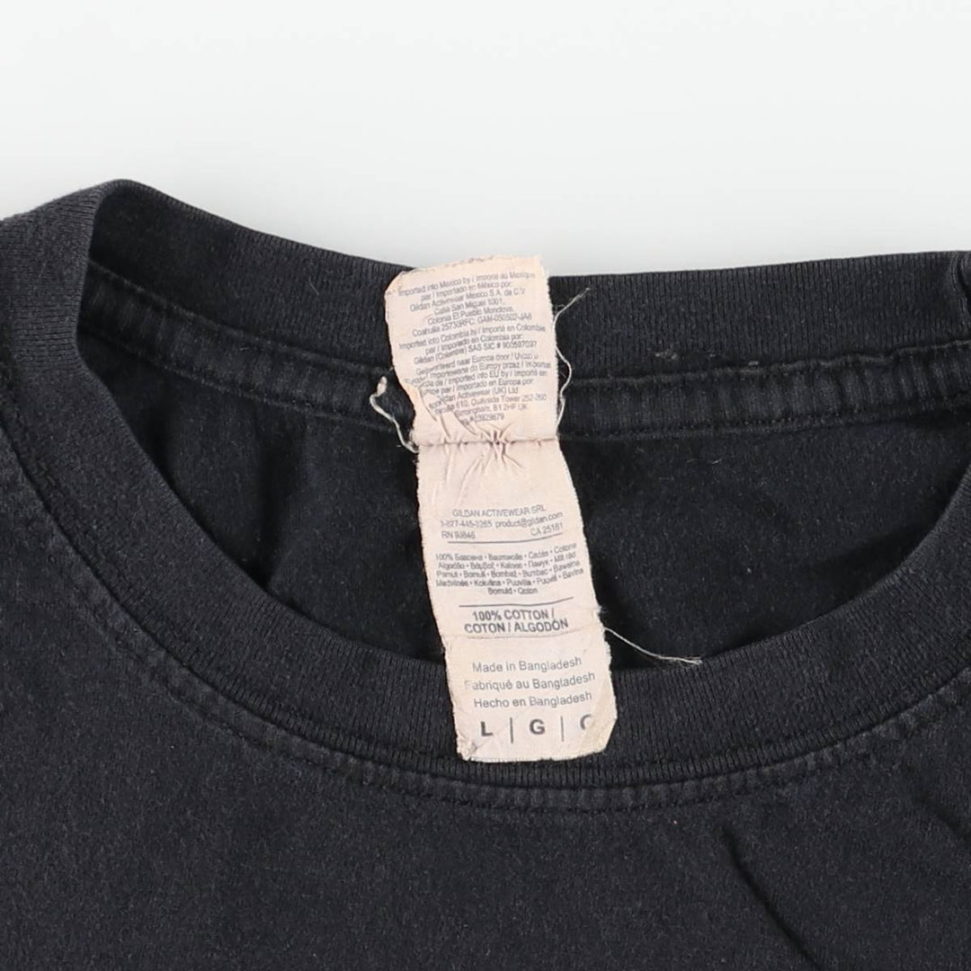 Gildan Foo Fighters Band T-shirt, Men's L size cotton black type Vintage Second Hand