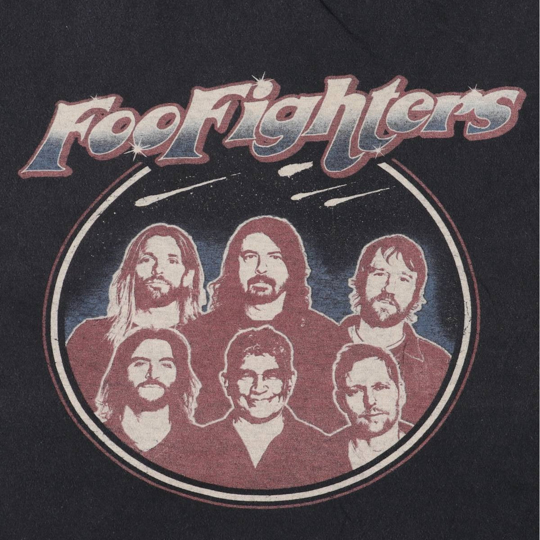 Gildan Foo Fighters Band T-shirt, Men's L size cotton black type Vintage Second Hand