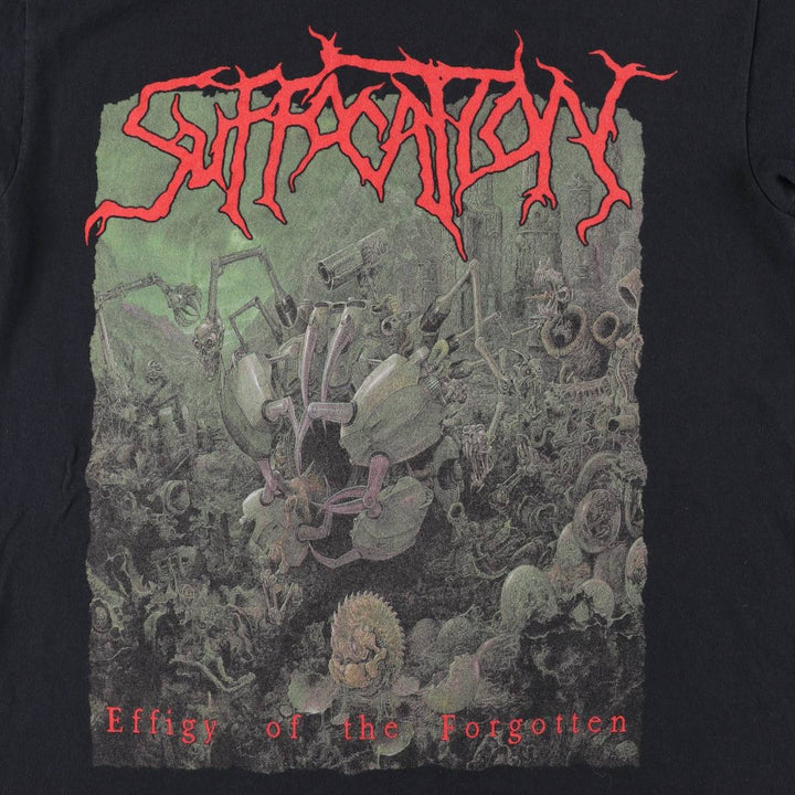Gildan SUFFOCATION Band T-shirt, Men's Size M (approx.) cotton black type Vintage Second Hand