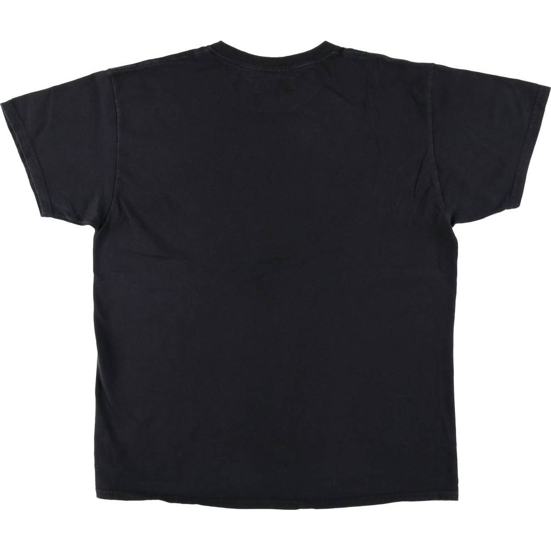 Gildan Slayer Skull Pattern Band T-Shirt (Men's Size L) cotton black type Vintage Second Hand