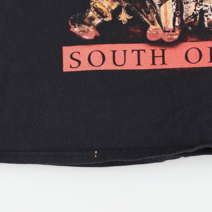 Gildan Slayer Skull Pattern Band T-Shirt (Men's Size L) cotton black type Vintage Second Hand