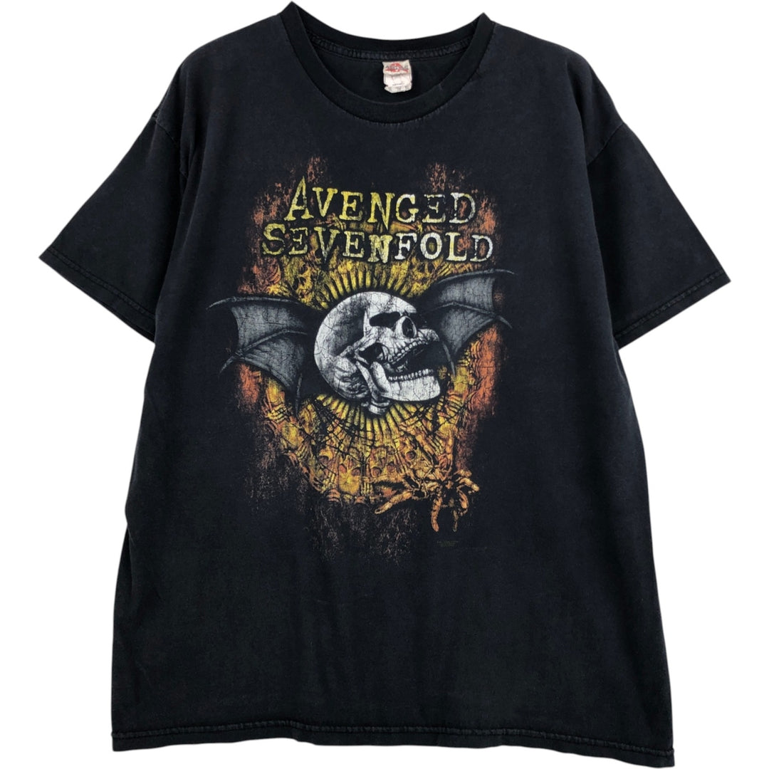 ALSTYLE AVENGED SEVENFOLD Band T-shirt, Men's XL equivalent. cotton black type Vintage Second Hand