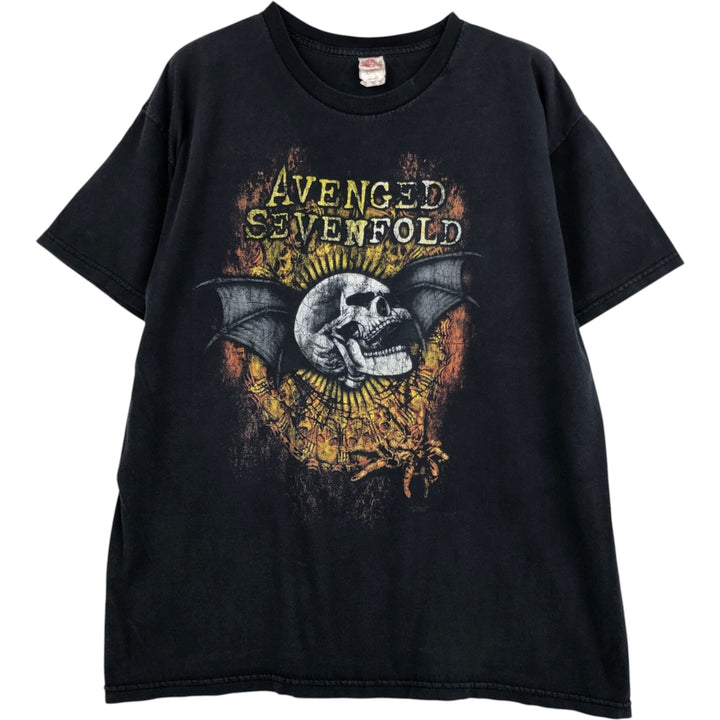 ALSTYLE AVENGED SEVENFOLD Band T-shirt, Men's XL equivalent. cotton black type Vintage Second Hand
