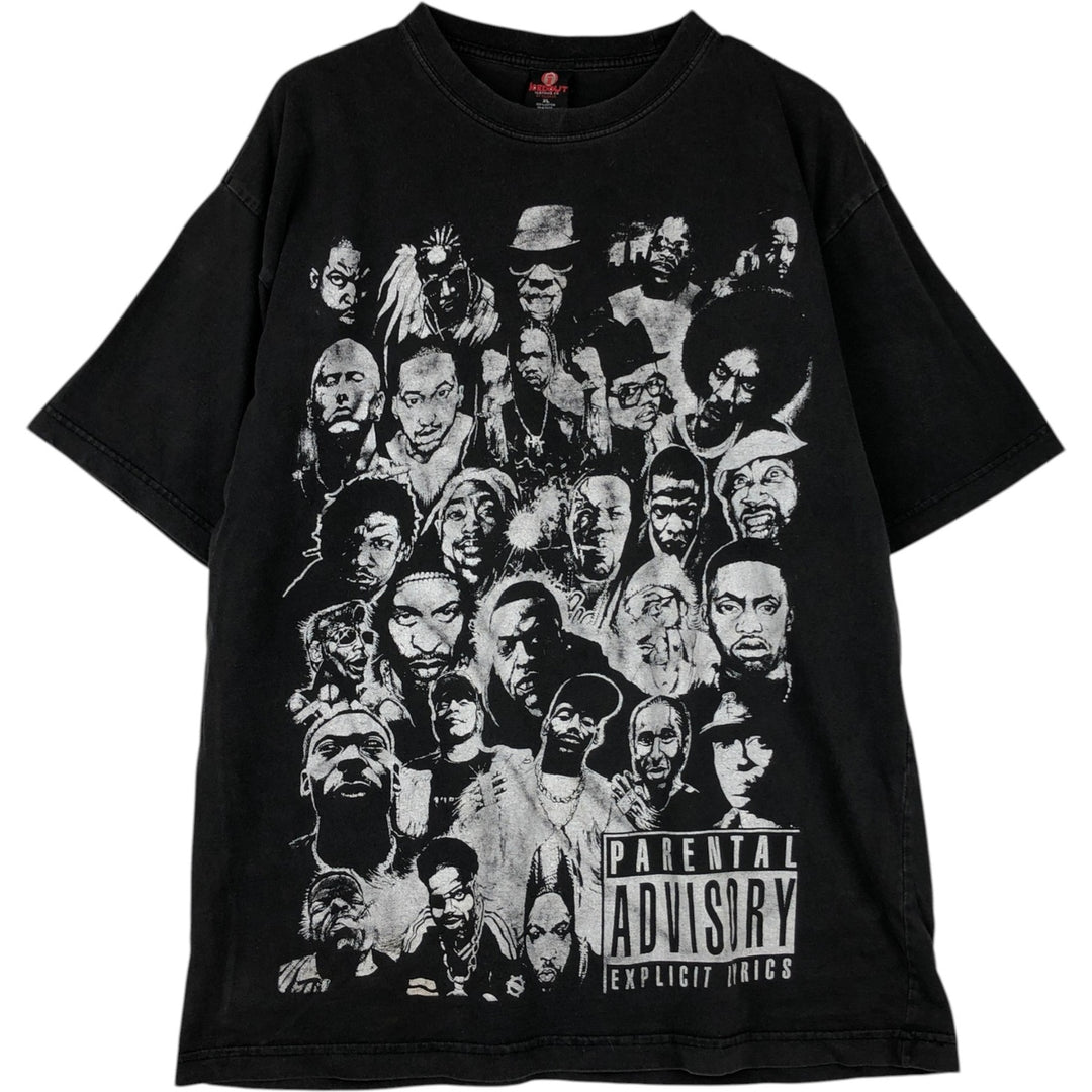 Icedout Clothing Wrap T-Shirt, Men's XL equivalent cotton black type Vintage Second Hand