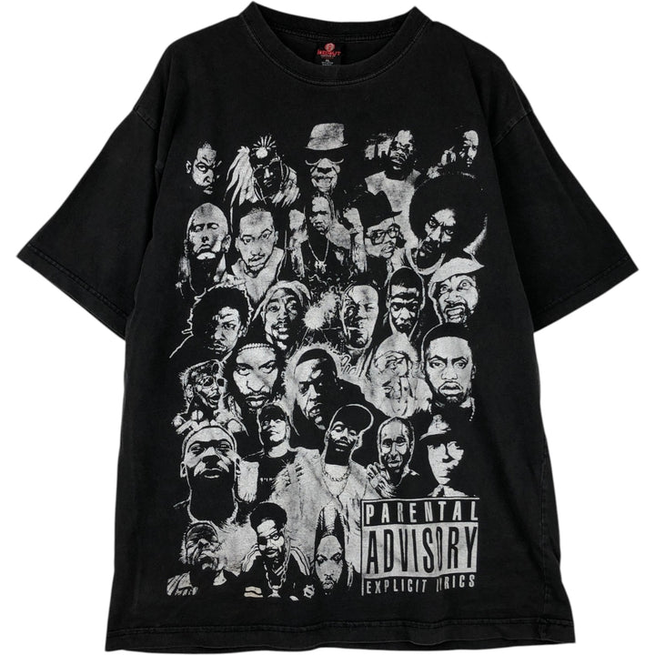 Icedout Clothing Wrap T-Shirt, Men's XL equivalent cotton black type Vintage Second Hand