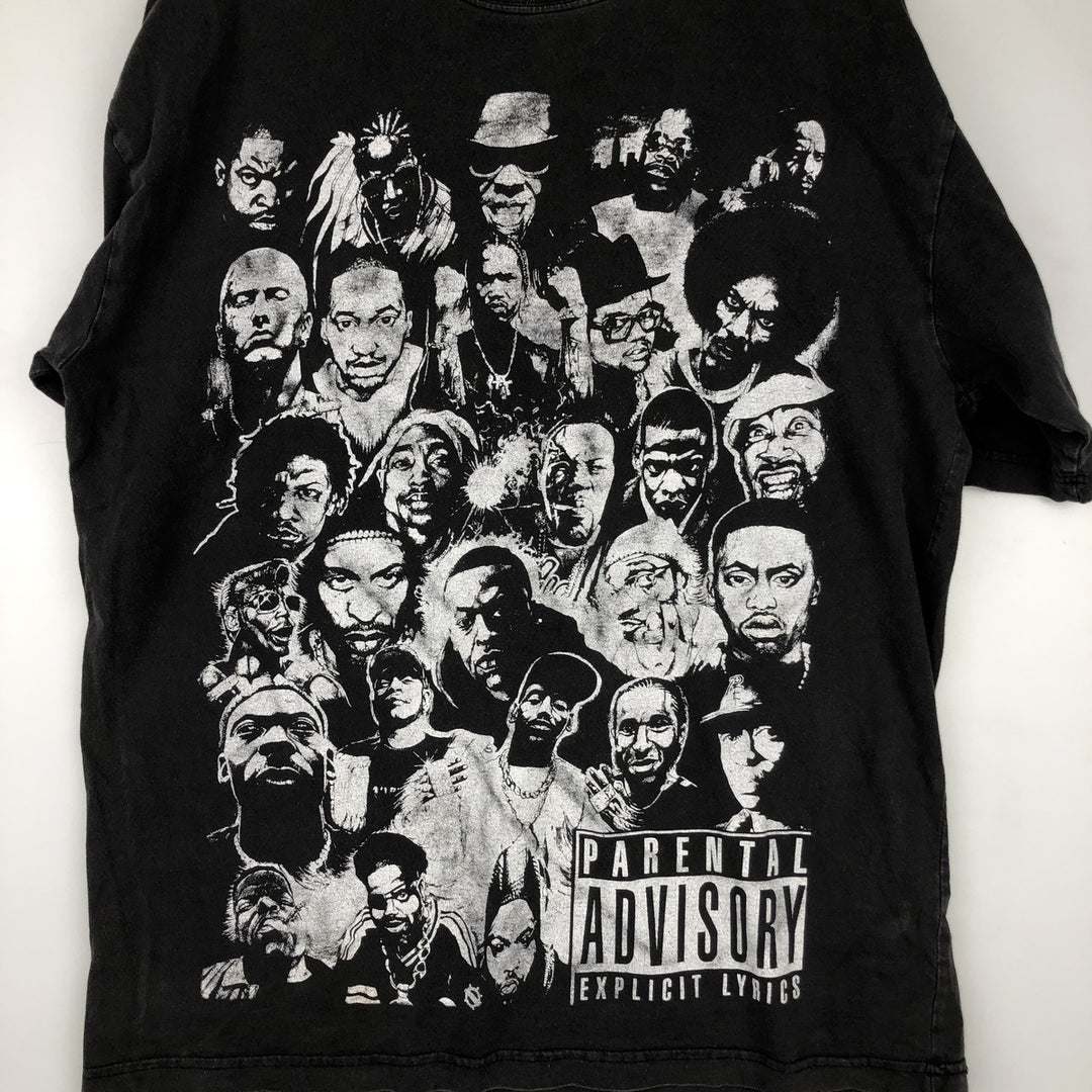 Icedout Clothing Wrap T-Shirt, Men's XL equivalent cotton black type Vintage Second Hand