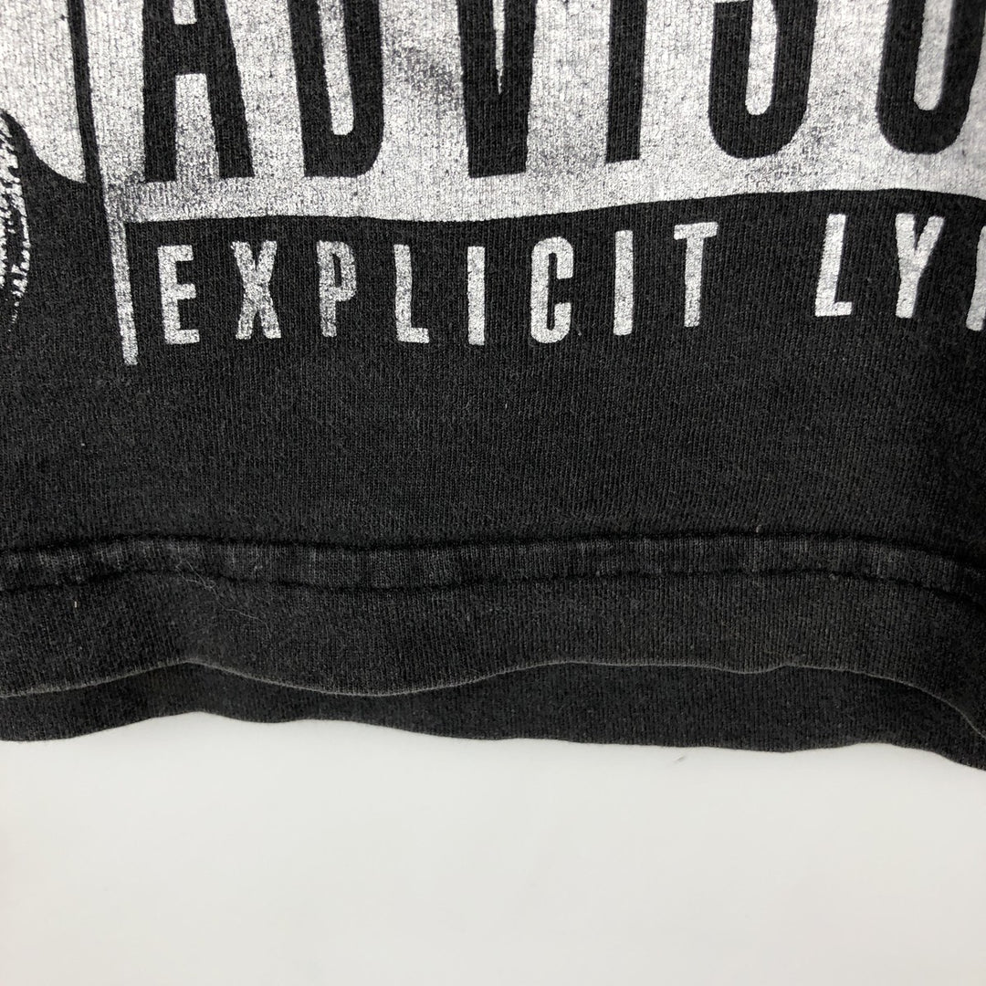 Icedout Clothing Wrap T-Shirt, Men's XL equivalent cotton black type Vintage Second Hand