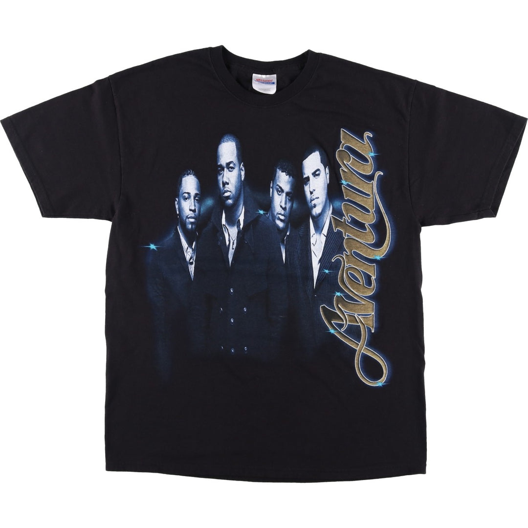 2000'S Hanes Aventura Band T-shirt, Men's Size L (approx.) cotton black type Vintage Second Hand
