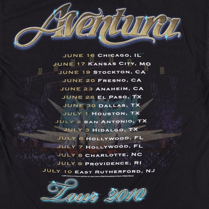 2000'S Hanes Aventura Band T-shirt, Men's Size L (approx.) cotton black type Vintage Second Hand